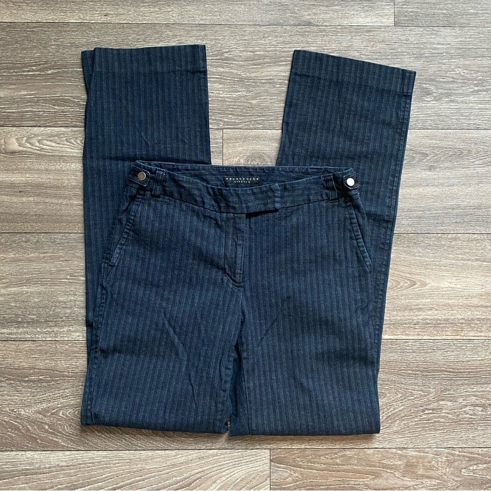 🌺 Blue striped trouser